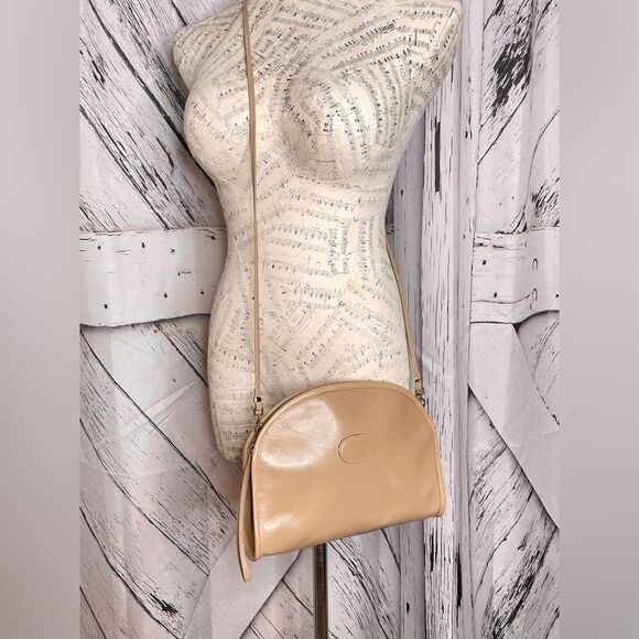 VINTAGE ETRA Leather Crossbody/Wristlet Tan - Picture 2 of 8